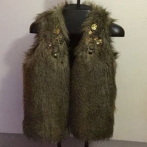 Faux fur vest...new